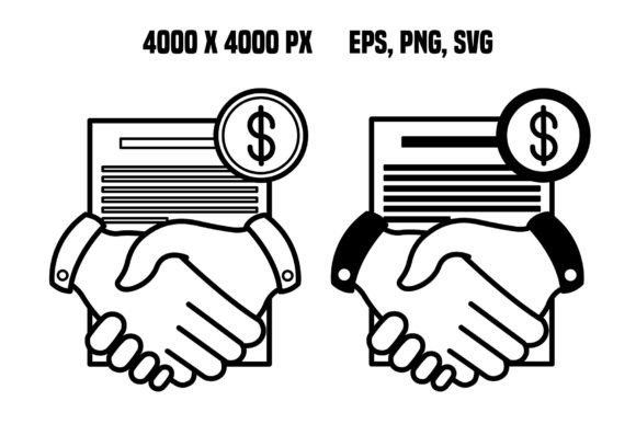 Financial Agreement Icons: Professional Graphics for Local Branding