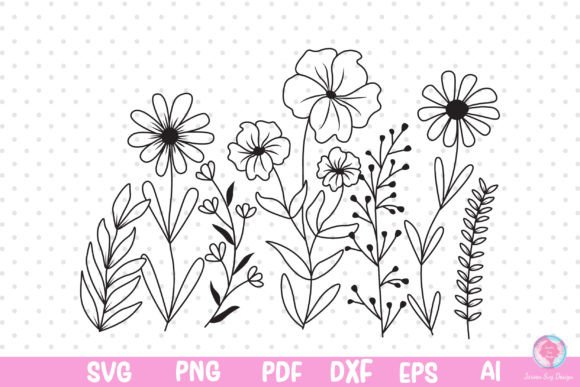 Flower Svg, Wildflower Svg: A Review for Graphics and Print Templates