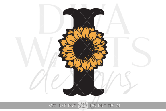 Monogram Letter I Design SVG for Graphics and Crafts