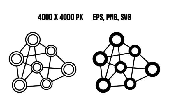 Neural Network Icons for Modern Branding and Packaging