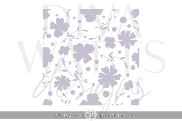 Seamless Floral Pattern SVG for Crafts and Graphics