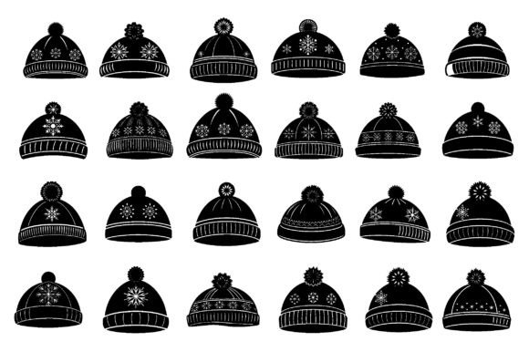 Winter Hat Silhouette Svg Design for Graphics & Crafts